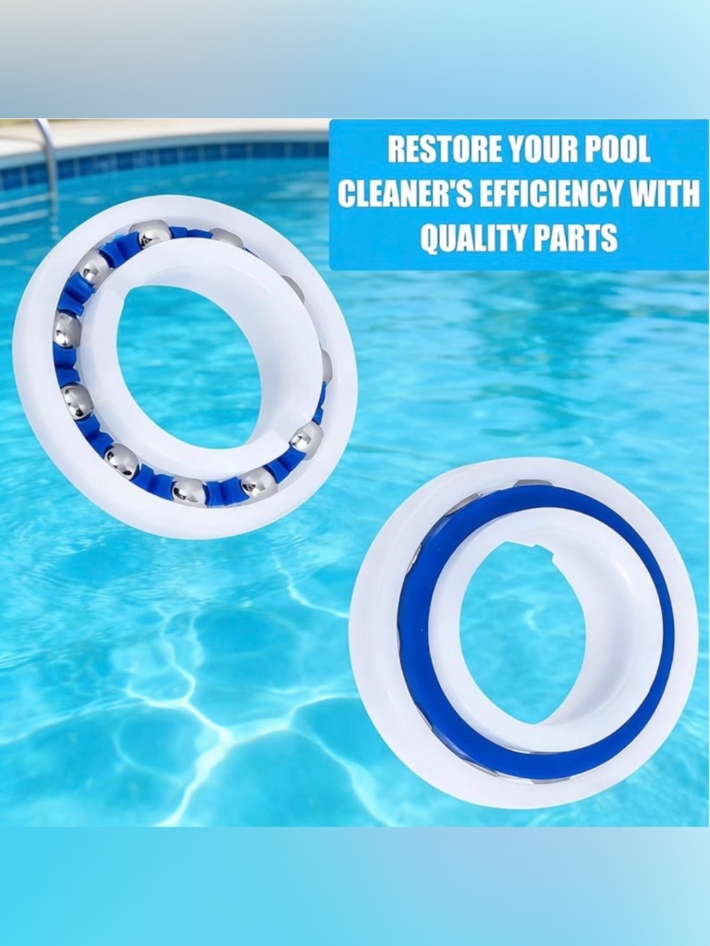 Pool Cleaning Robot Parts Wheel Bearing for Polaris Automatic Pool Cleaner - 8 - Picture 3 of 16